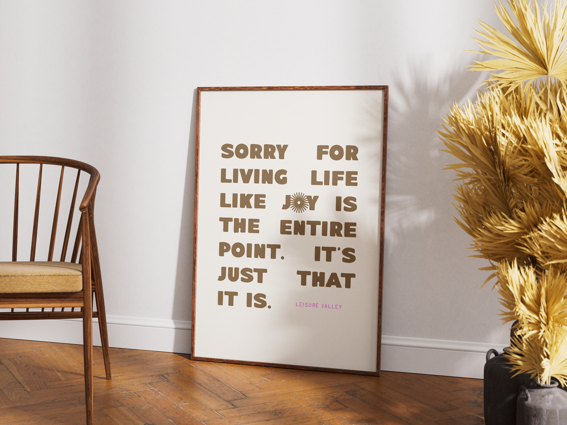 Joy Is The Point Poster Print